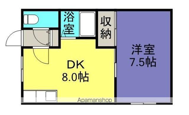 ARIOSE(1DK/2階)の間取り写真
