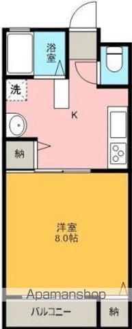 あさだA・B(1DK/1階)の間取り写真
