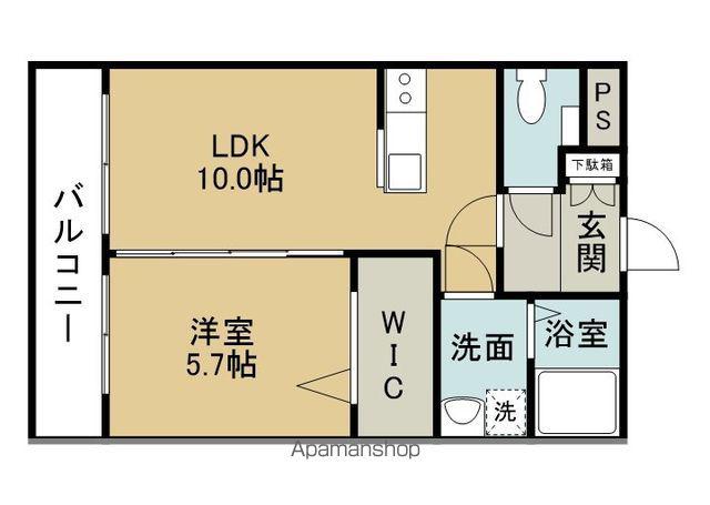 つかさマンション(1LDK/2階)の間取り写真