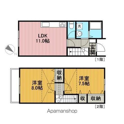 ユミールヴィレッジ御園Ⅰ(2LDK)の間取り写真