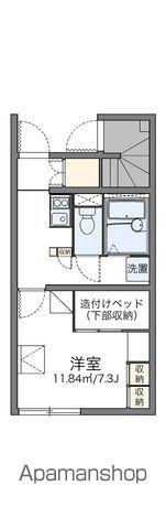 レオパレスロイヤルガーデン内免(1K/1階)の間取り写真