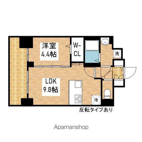 プレサンス丸の内アドブル(1LDK/8階)の間取り写真