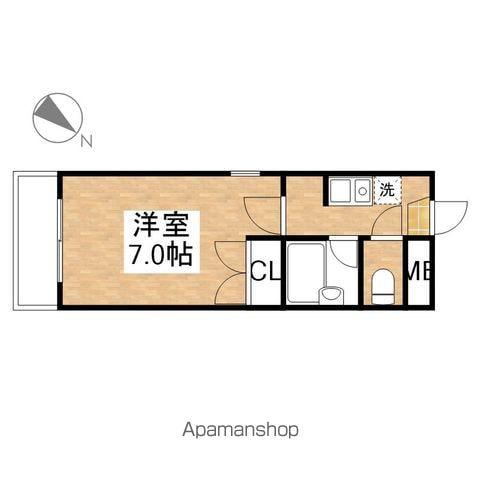 シャトー村瀬千代田(1K/3階)の間取り写真