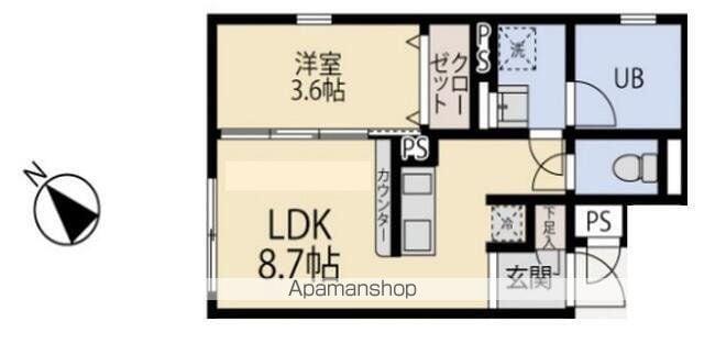 セドール和泉(1LDK/3階)の間取り写真