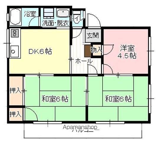 メゾン.ド.プチ(3DK/3階)の間取り写真