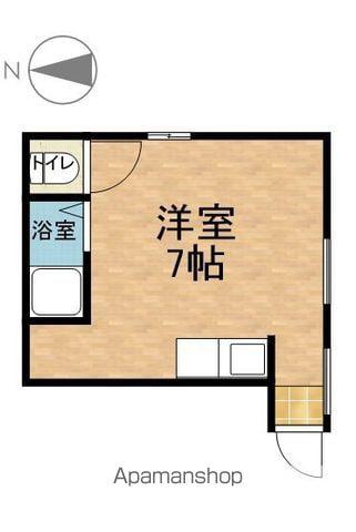 ハイツ入船(ワンルーム/1階)の間取り写真