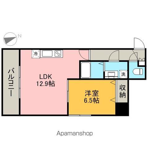 LA FACADE(1LDK/8階)の間取り写真