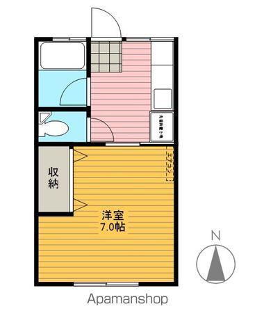 ヴォンメゾンYAHATA(1K/2階)の間取り写真