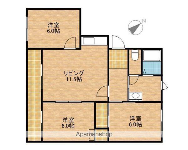 エスビーハイツテン(3LDK/3階)の間取り写真