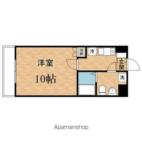 ライトコート南大沢(1K/3階)の間取り写真