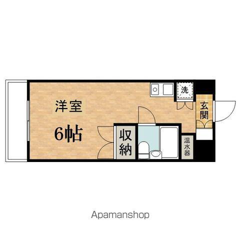 トウタクサン(ワンルーム/3階)の間取り写真