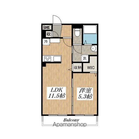 グランド・メゾン大野原C棟(1LDK/1階)の間取り写真