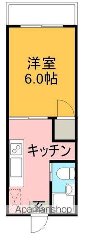 サンハイツ(1K/1階)の間取り写真