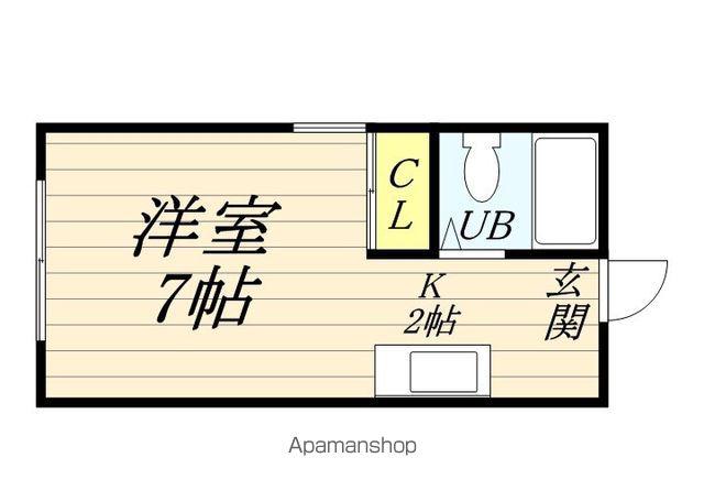 プレザント中村(1K/3階)の間取り写真