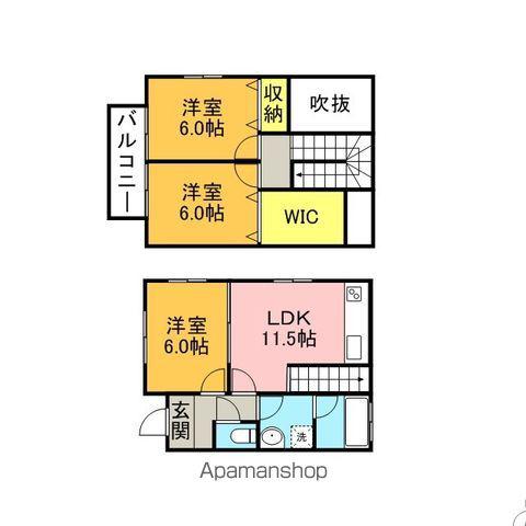 トロイメライ2(3LDK/1階)の間取り写真