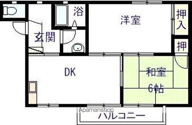 グレース西栄(2DK/2階)の間取り写真