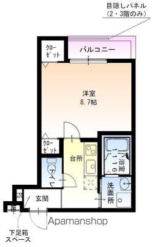 フジパレス豊中岡町サウス(1K/1階)の間取り写真