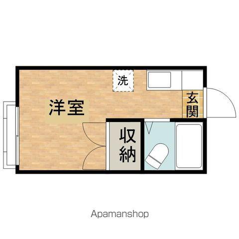 サンウッドメイツ85(ワンルーム/1階)の間取り写真