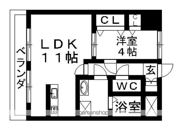 フェアリーハート(1LDK/5階)の間取り写真