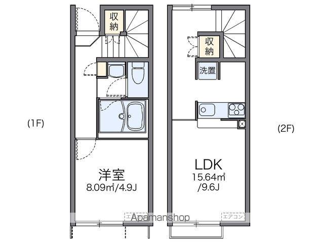 レオネクスト格Ⅱ(1LDK/1階)の間取り写真