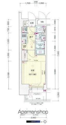 プレサンス上前津フィット(1K/4階)の間取り写真