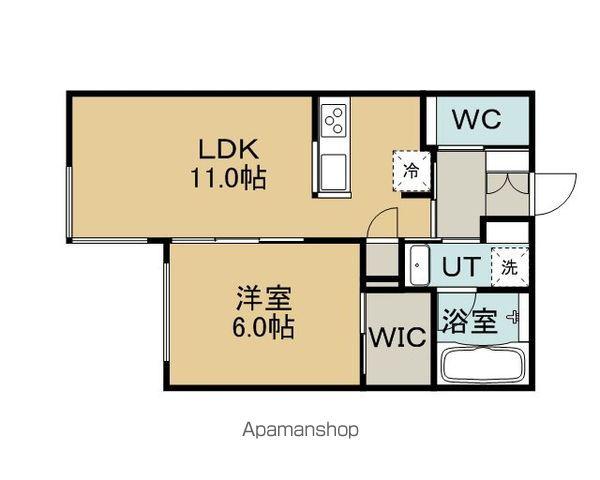 なごみハウス春日町Ⅰ(1LDK/2階)の間取り写真