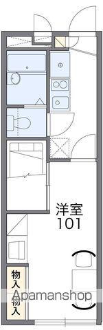 レオパレスメゾン枝松(1K/1階)の間取り写真
