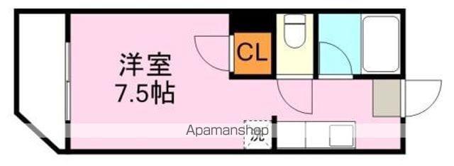 アビターレ下荒田Ⅰ(ワンルーム/2階)の間取り写真