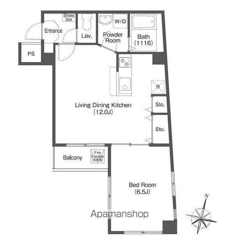 KENEDIX千葉中央(1LDK/3階)の間取り写真