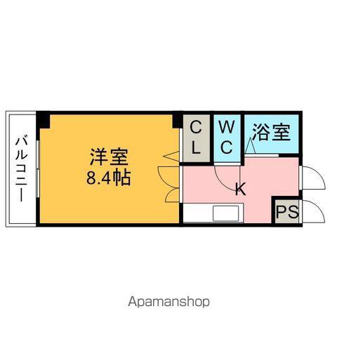 プリミエール日高(1K/2階)の間取り写真