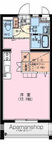 サンライズ財光寺(ワンルーム/2階)の間取り写真