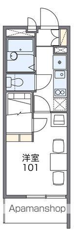 レオパレスあめや S&T(1K/2階)の間取り写真