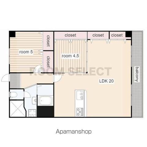 高針北 B棟(2LDK/1階)の間取り写真