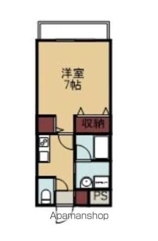RASSURER GION(1K/3階)の間取り写真