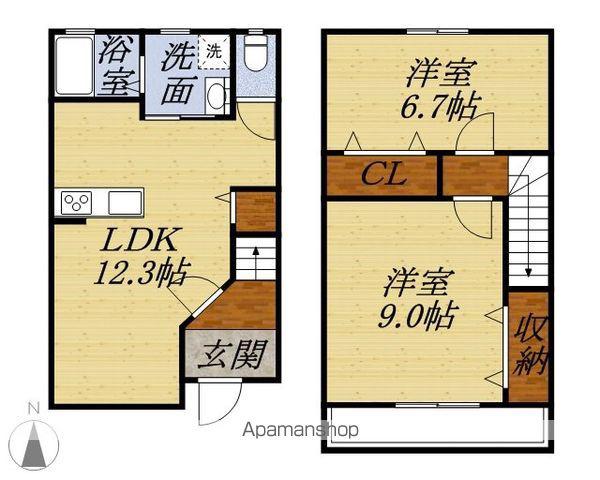 エルローサ(2LDK)の間取り写真