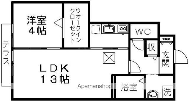 ネオハイツみゆきⅡ(1LDK/1階)の間取り写真