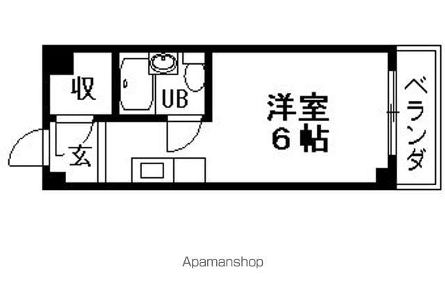プリミエ箕林(1K/3階)の間取り写真
