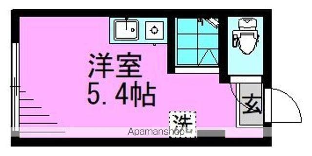 グラード富士見台(ワンルーム/1階)の間取り写真