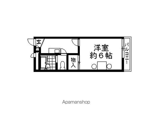 レオパレスHIBIKI(1K/1階)の間取り写真