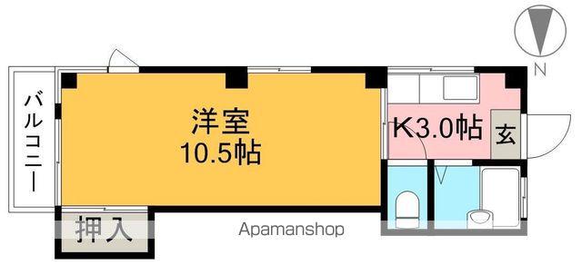 ハイツ15(1K/3階)の間取り写真