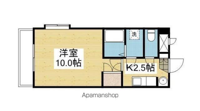 サンハイツ11(1K/3階)の間取り写真