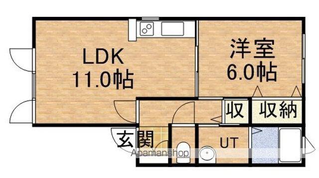 ソレジオA&S(1LDK/1階)の間取り写真
