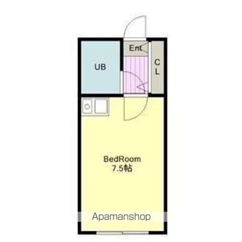 コーポ飛馬(1K/2階)の間取り写真