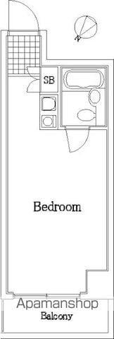 ライオンズマンション伊勢佐木町通(ワンルーム/3階)の間取り写真