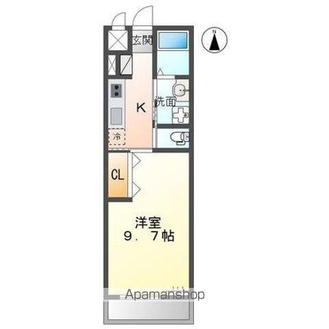 キャトルセゾンⅠ(1K/2階)の間取り写真