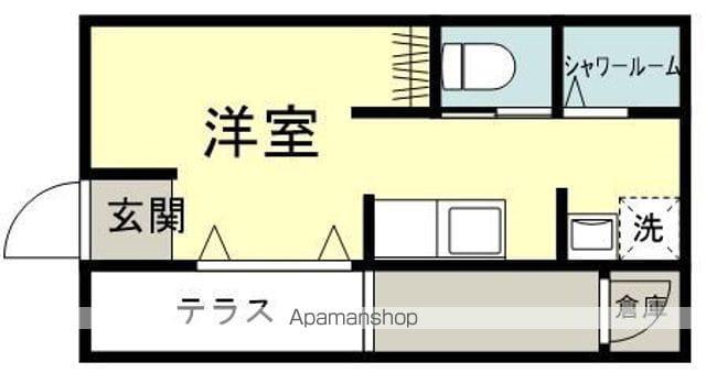 アゲル宮司浜(1K/1階)の間取り写真