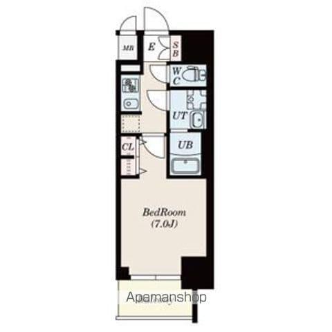 S-RESIDENCE熱田Ⅱ(1K/13階)の間取り写真