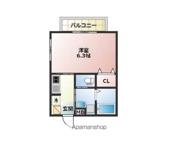 SAINT JURIEN VILLAGE(1K/1階)の間取り写真