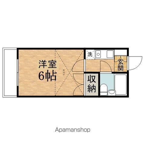 グランドール日野(1K/2階)の間取り写真