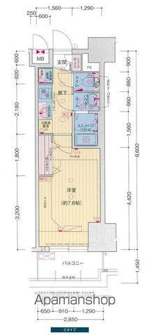 プレサンス上前津オレシア(1K/11階)の間取り写真